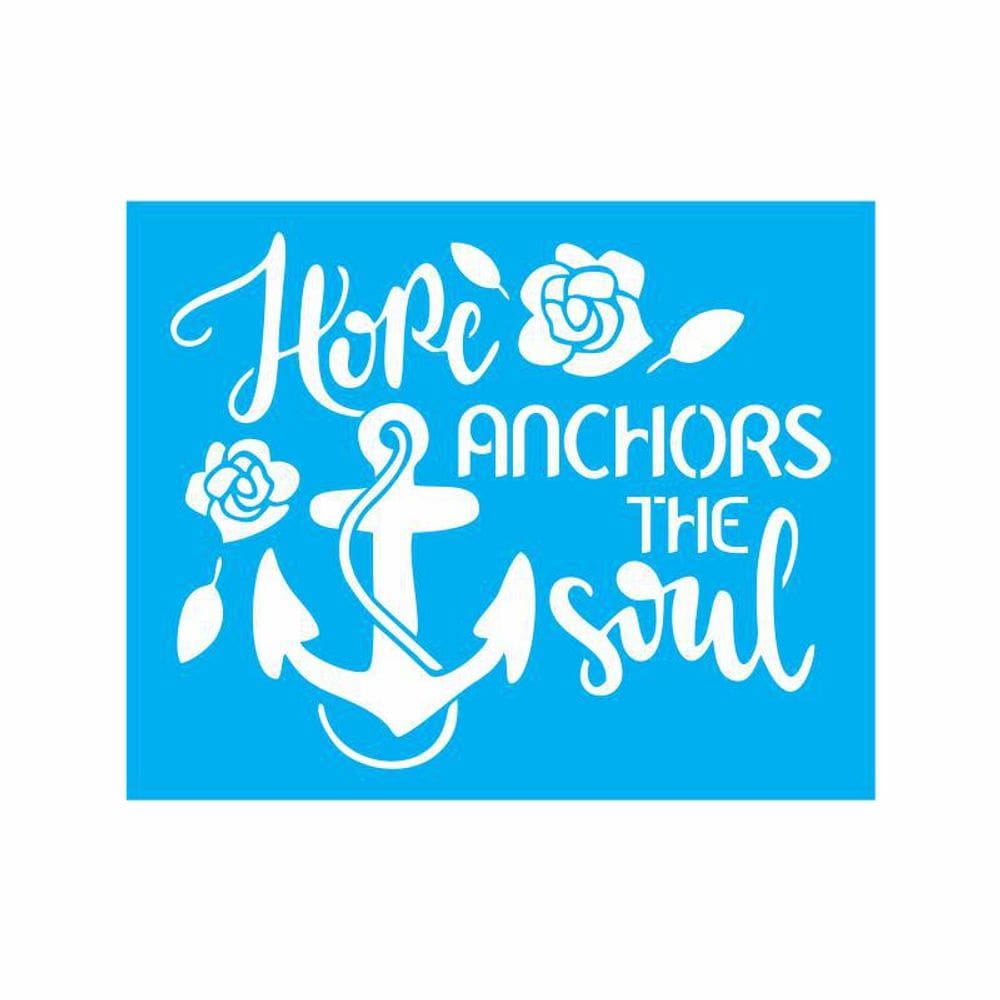 Stencil Tamako Hope Anchors The Soul - 20X25Cm - Ref 9164