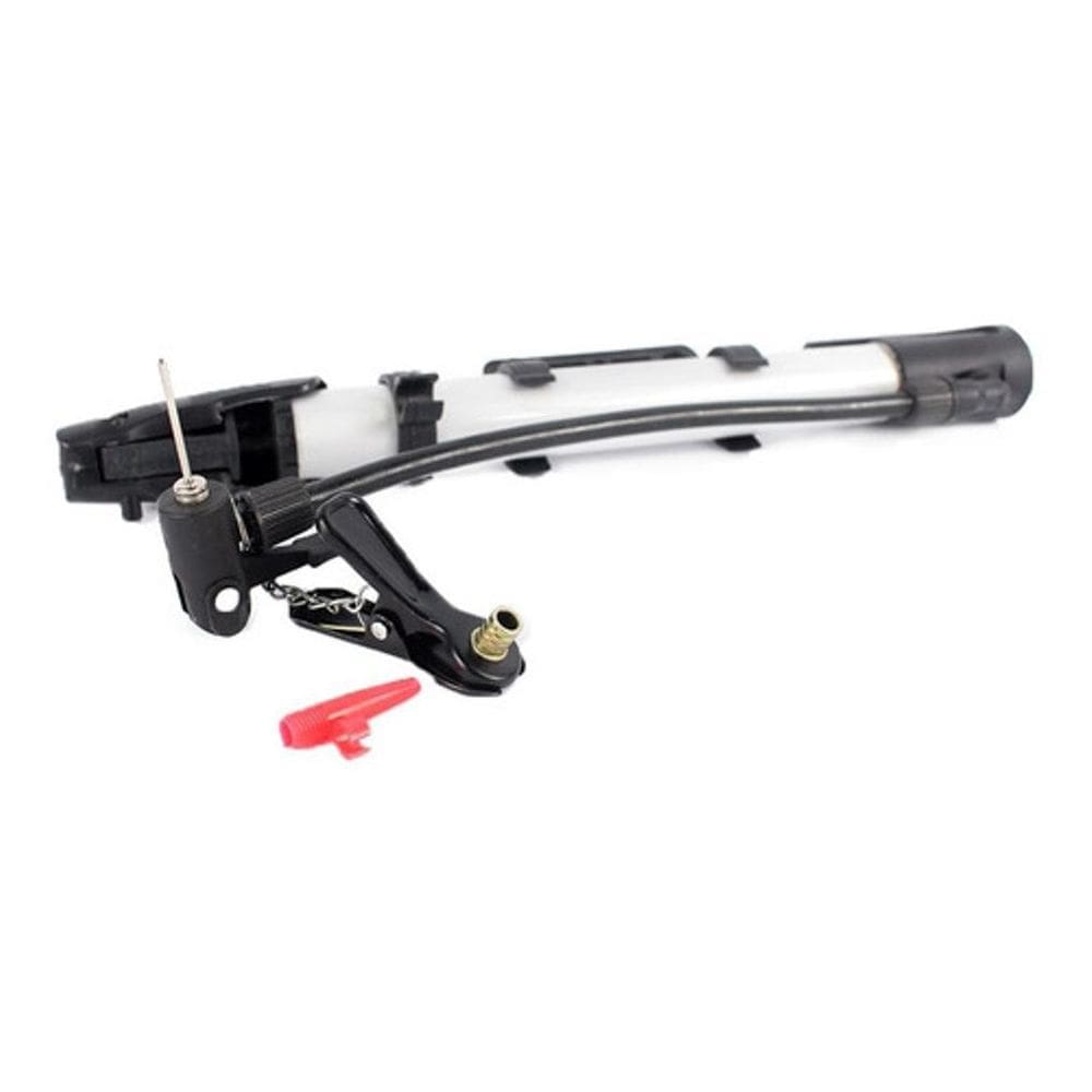 Bomba De Ar De Alumínio Para Bike E Bola + Bicos