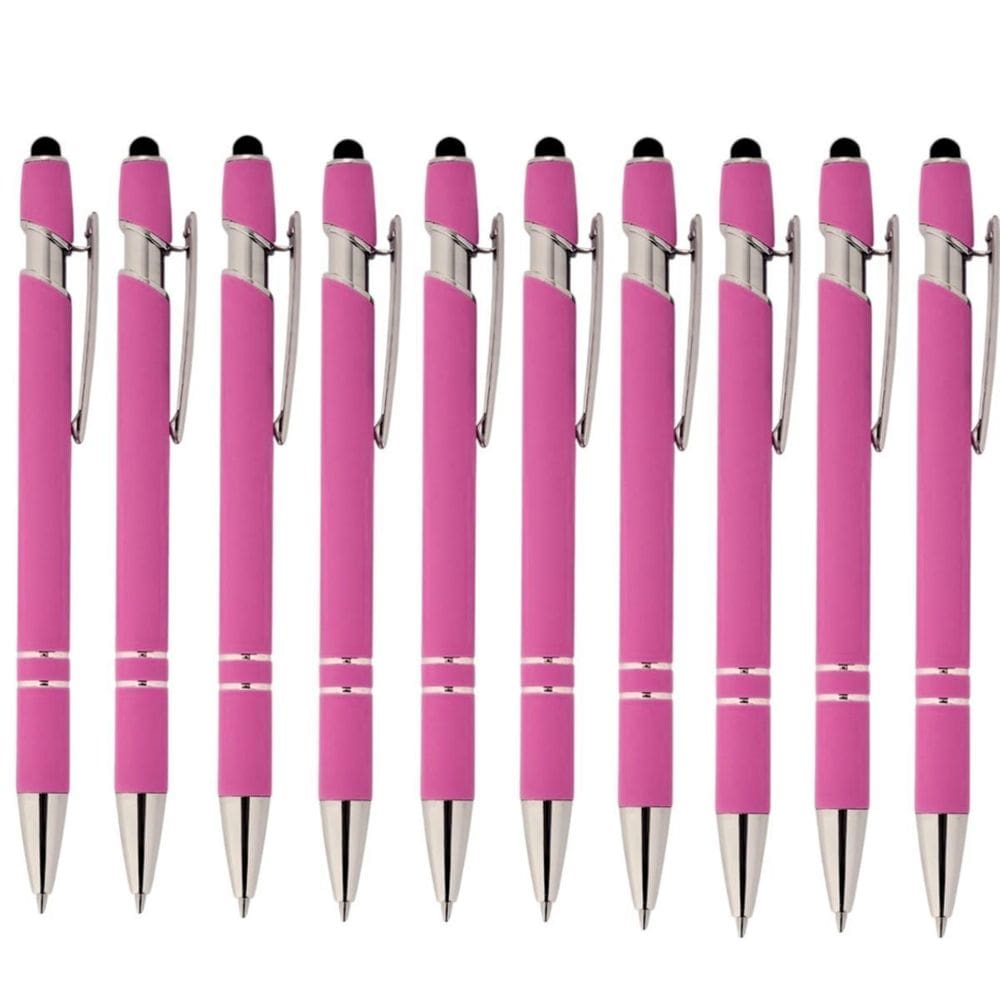 Caneta Esferográfica Touch Kit Com 10 Unidades 5 Cores-Luxo