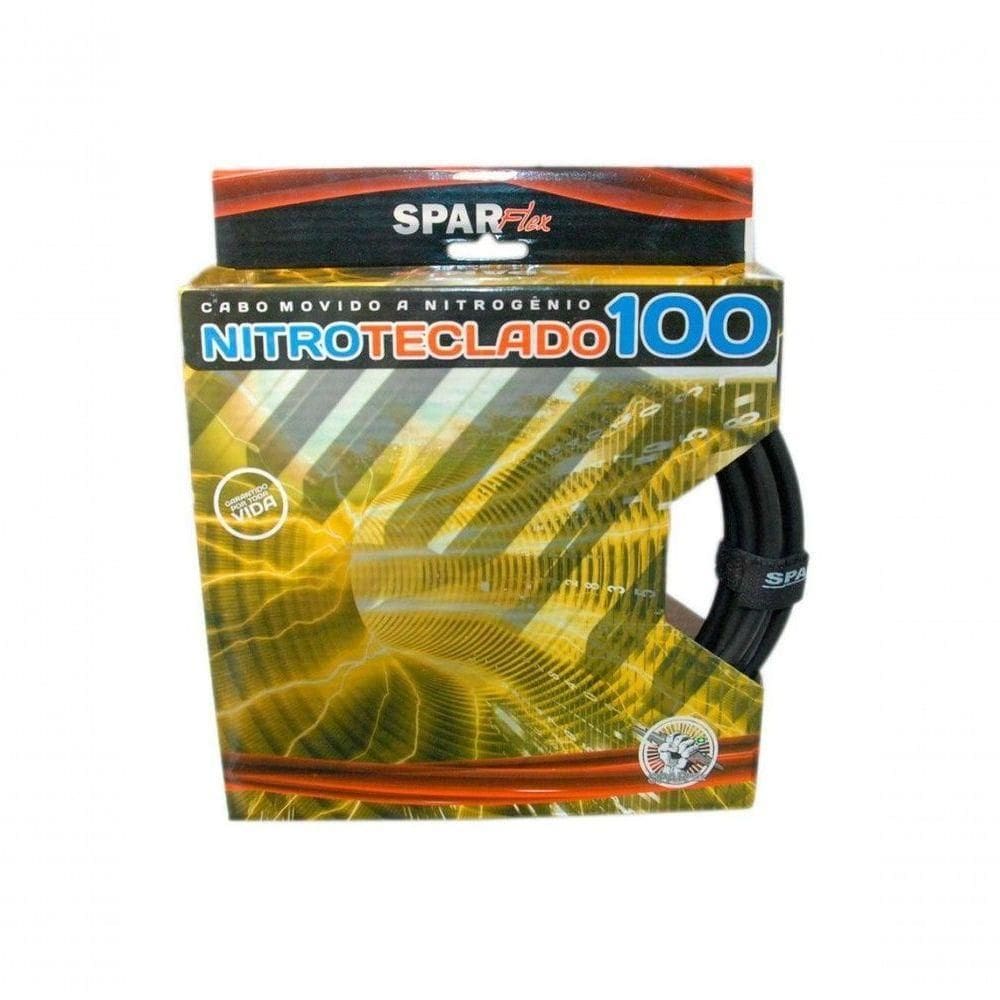 Cabo Teclado Sparflex Nitro 3m Preto