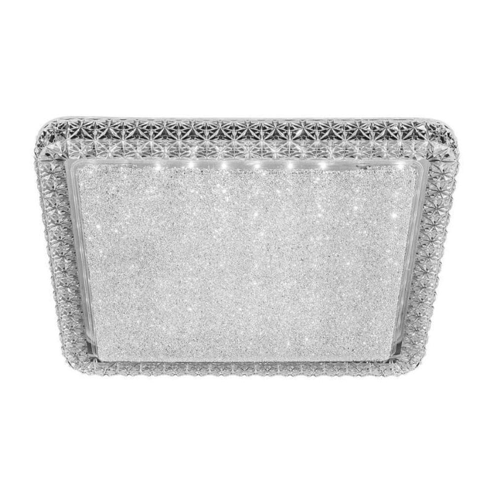 Plafon De Led Sobrepor Quadrado Shine Pontilhado 18W Blumena