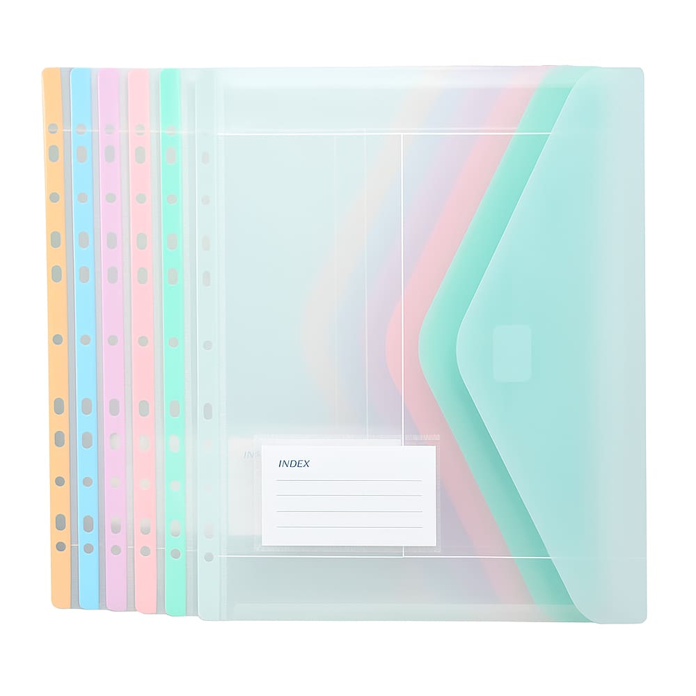 3 Un. Divisória Colorida Para Pasta De Documentos E Arquivos