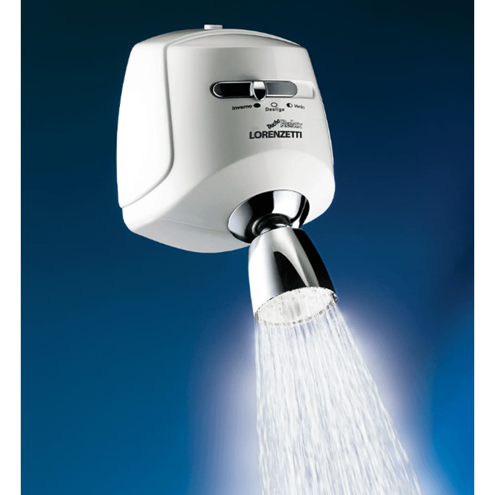 Chuveiro Eletrico Ducha Lorenzetti Cromado 5500W 220V Branco