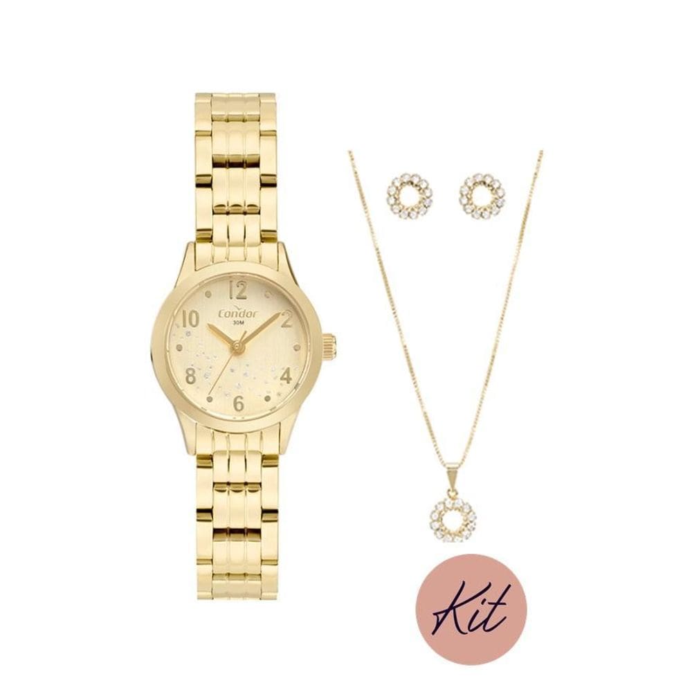 Kit Relógio Condor Co2035Nbj/K4X Dourado Co2035Nbj K4X