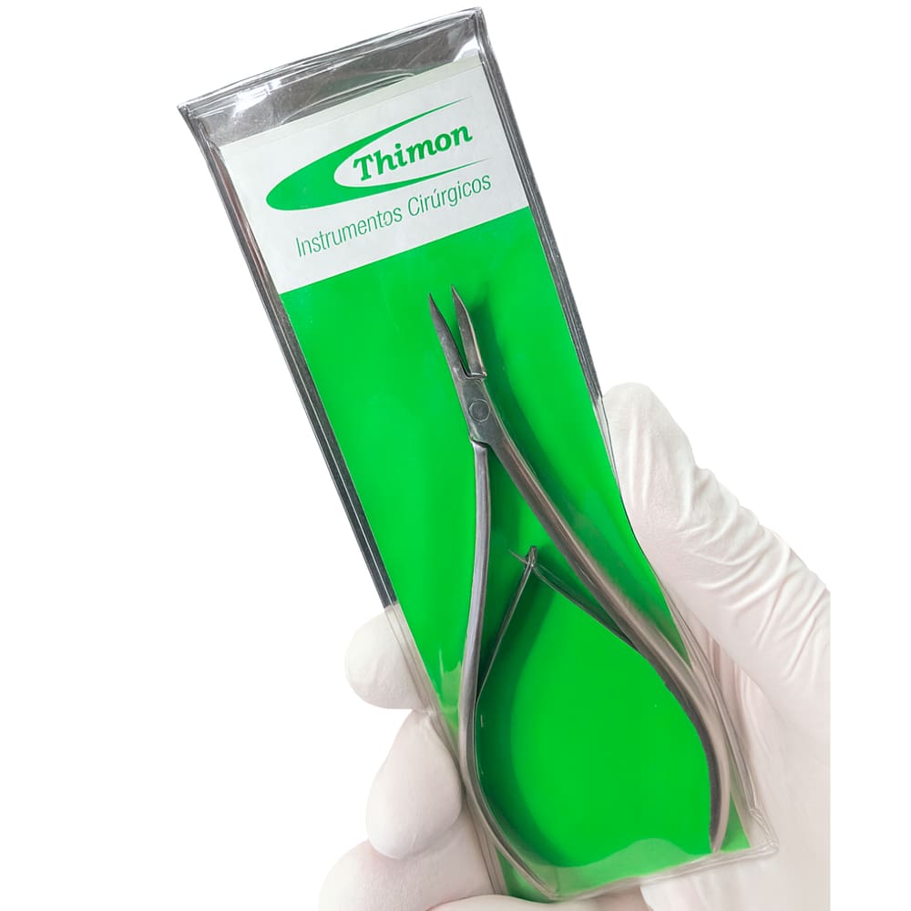 Pinça Podológica com Mola Thimon – Ponta Curva – Precisão Profissional