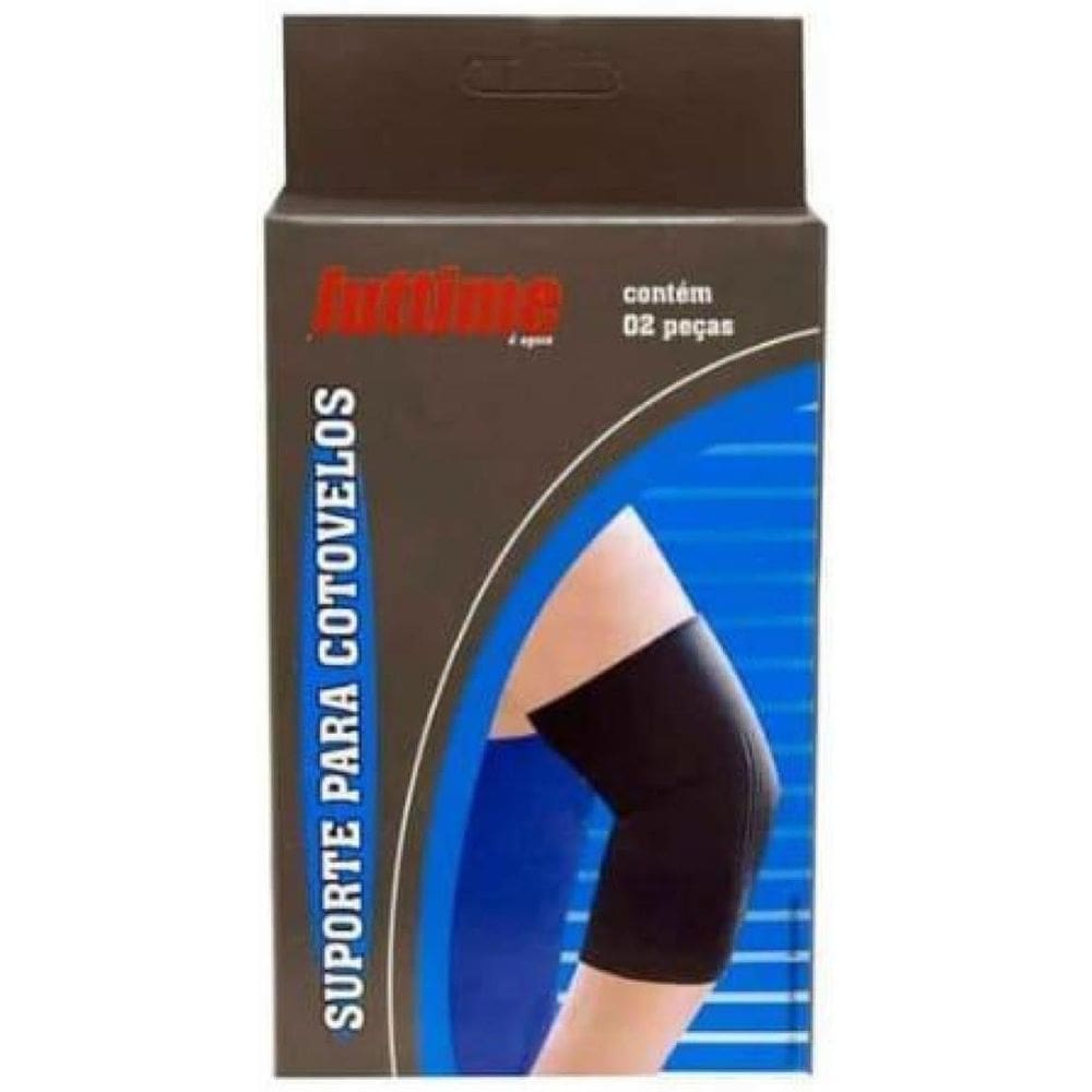 Cotoveleira Suporte Elástico Cotovelos Tensor Fitness Preto