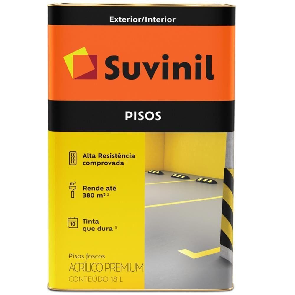 Tinta Acrílico Premium Para Cimentos E Pisos 18 Litros Azul - 53420222 - Suvinil