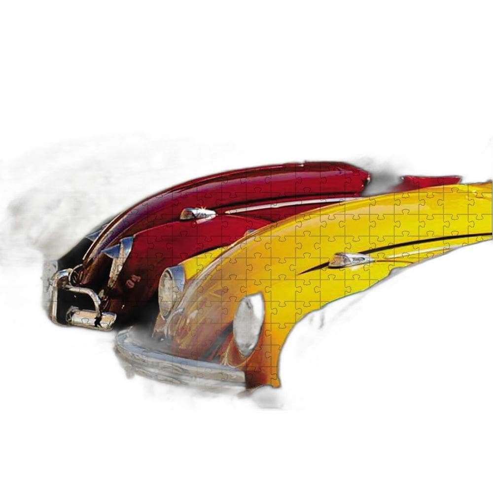 Quebra-Cabeça Inclusivo Fuscas Em Cores De 90 Peças