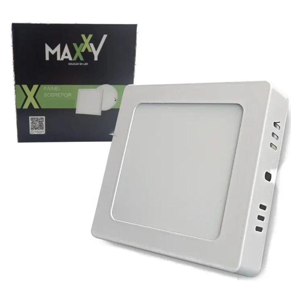 Painel Plafon Led Sobrepor Quadrado 6w Frio 6500k Max-0371