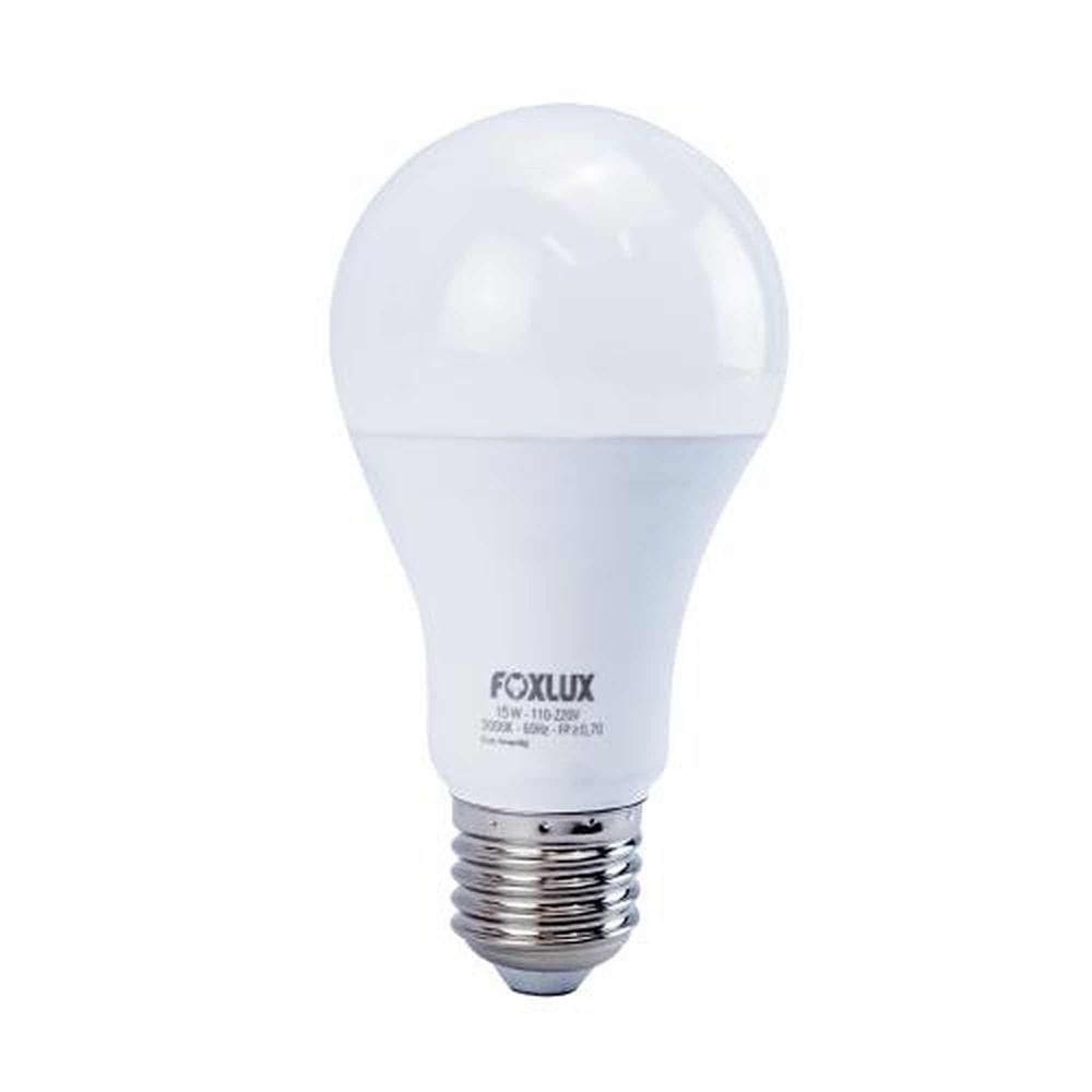 Lâmpada Led A60 15w 3000k Bivolt - Foxlux - Economia De Energia - Iluminação Interna