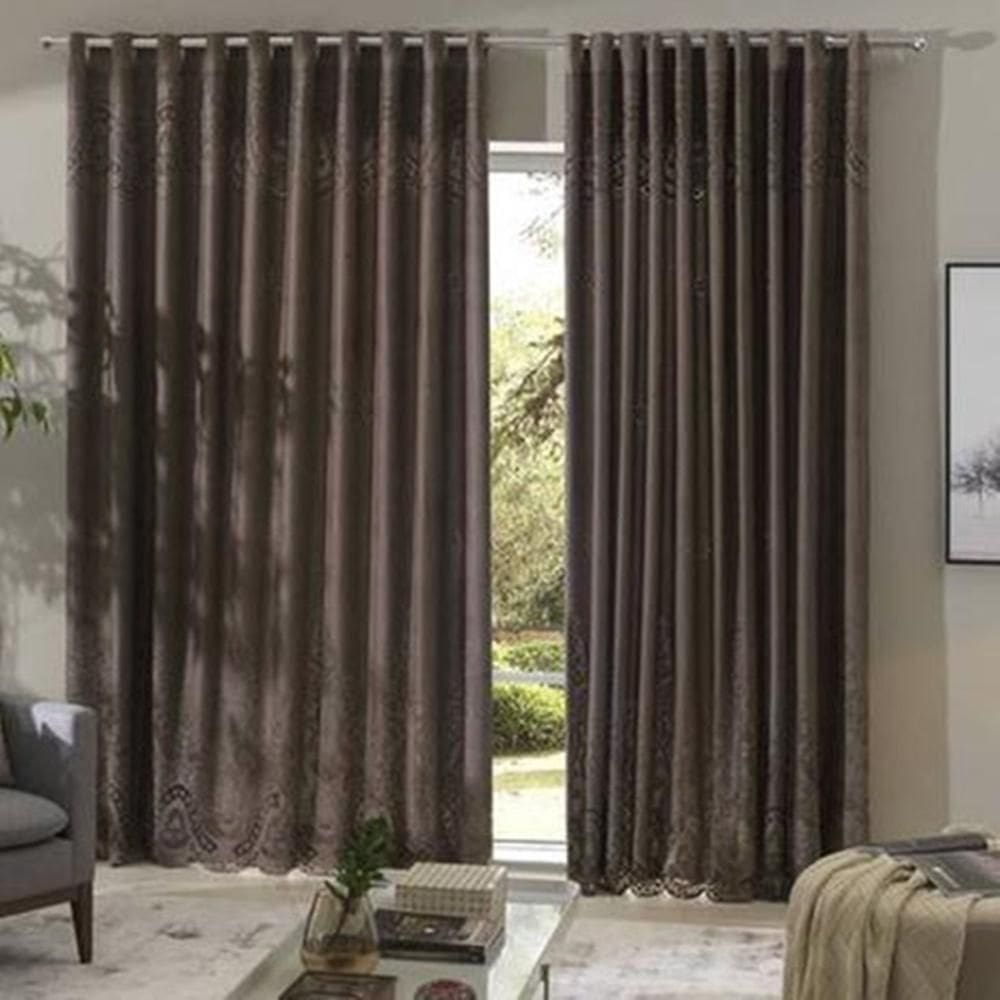 Cortina Ganache Renda Com Forro Quarto 3,50Larg X2,20Alt