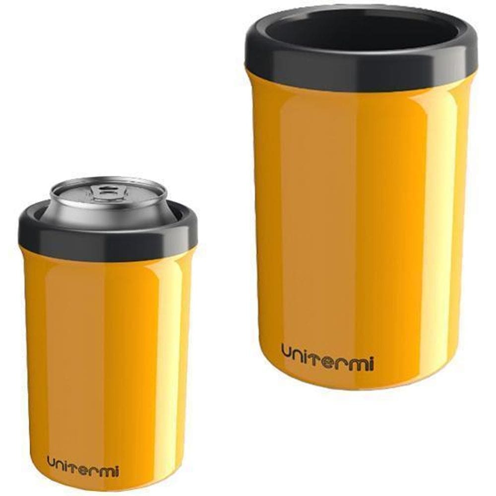 Porta Cerveja / Lata De Plastico Termico Amarelo 350Ml