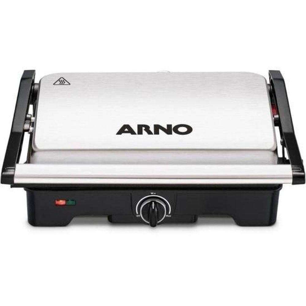 Grill Arno Dual Gnox Inox Com Abertura De 180° 110V