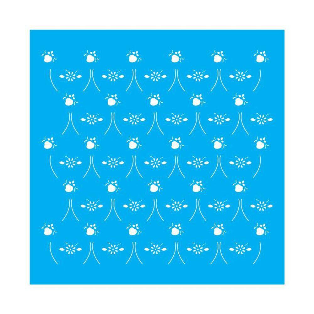 Stencil Tamako Estampa - 30X30Cm - Ref D109