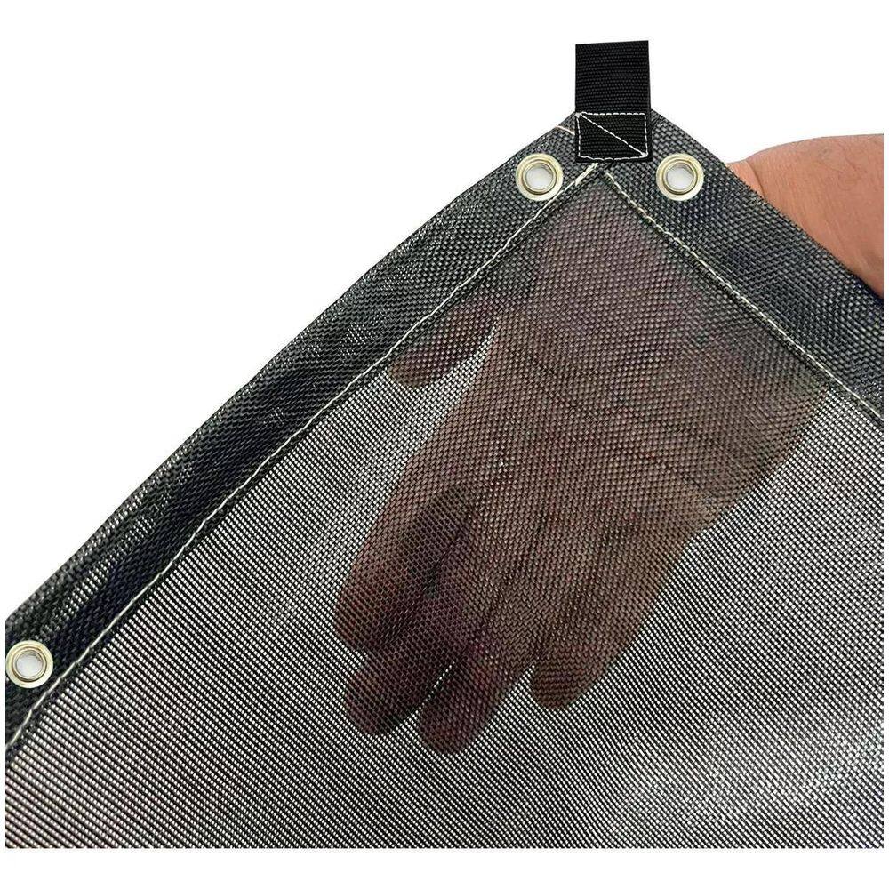 Tela Sombril Nylon 80% 1,30X8 Viveiro Piscina Garagem