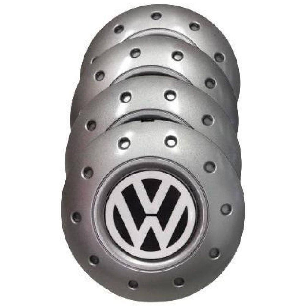 Calotas Miollo Vw Gol G4 Bolinha Aro 14 2005/08 Amarok Prata
