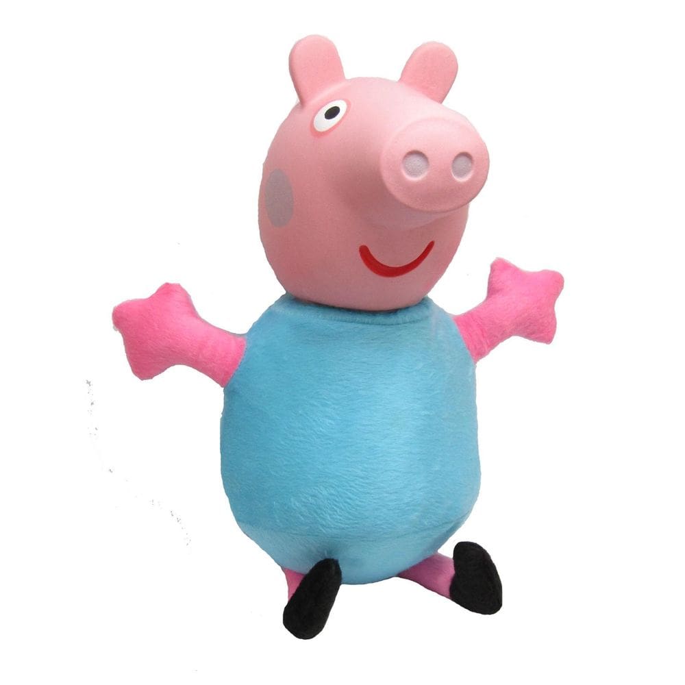 Brinquedo Pelúcia Peppa Pig 30Cm Vestido Azul