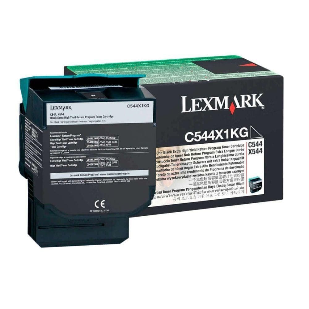 Toner Lexmark C544x1kg Preto | X544dtn X544dn C544dn C544dtn