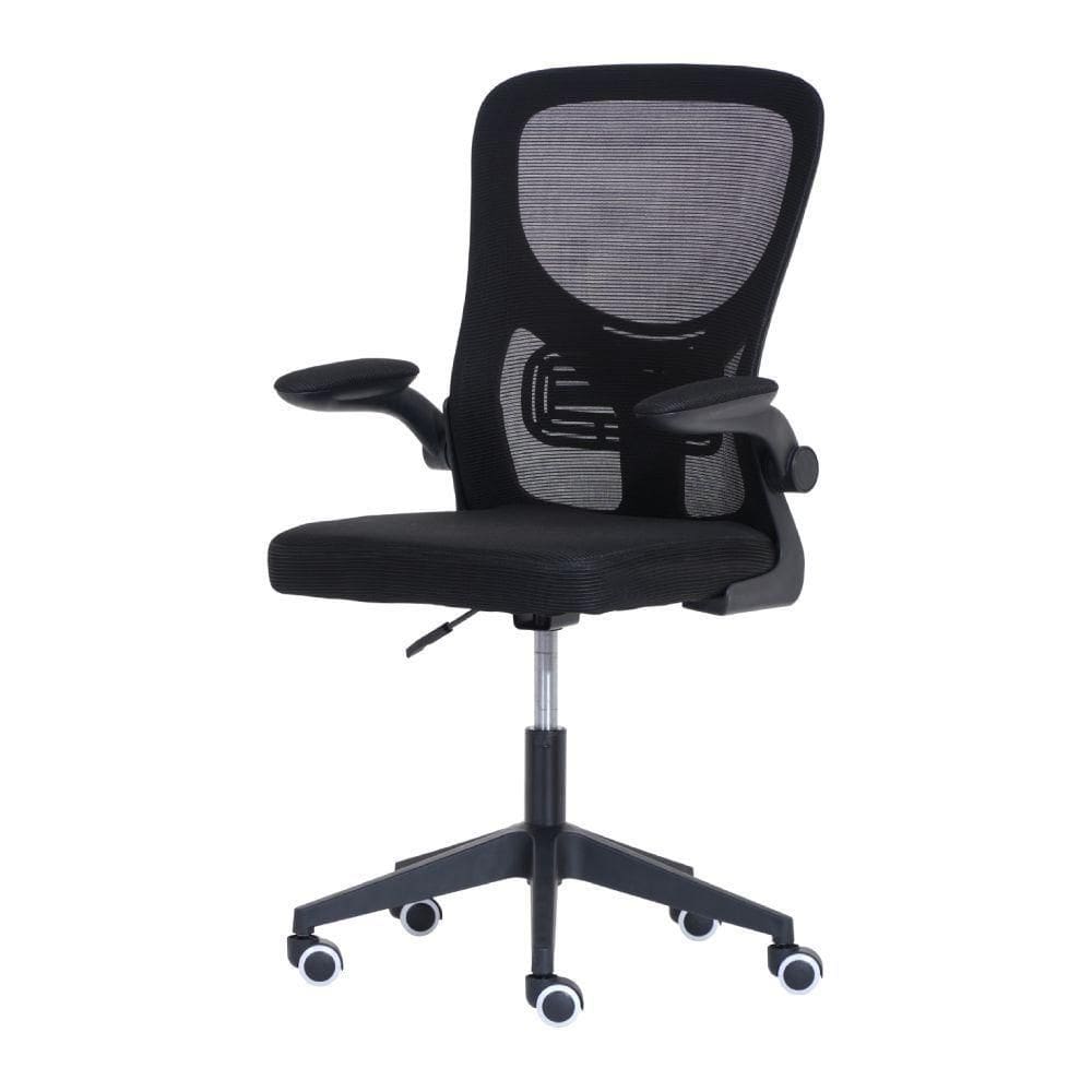 Cadeira Escritório Basic Diretor Tela Mesh Preta Giratória Altura Ajustável - Waw Design