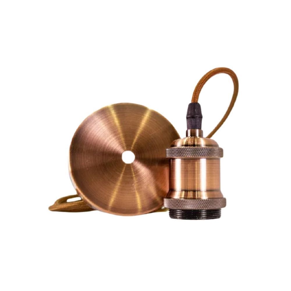 Kit 2 Luminária Pendente Soquete Bocal Retro E27