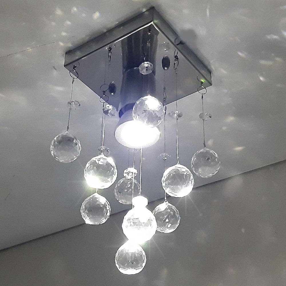 Lustre Para Sala de Cristal Legítimo Ótima Iluminação Soquete E27