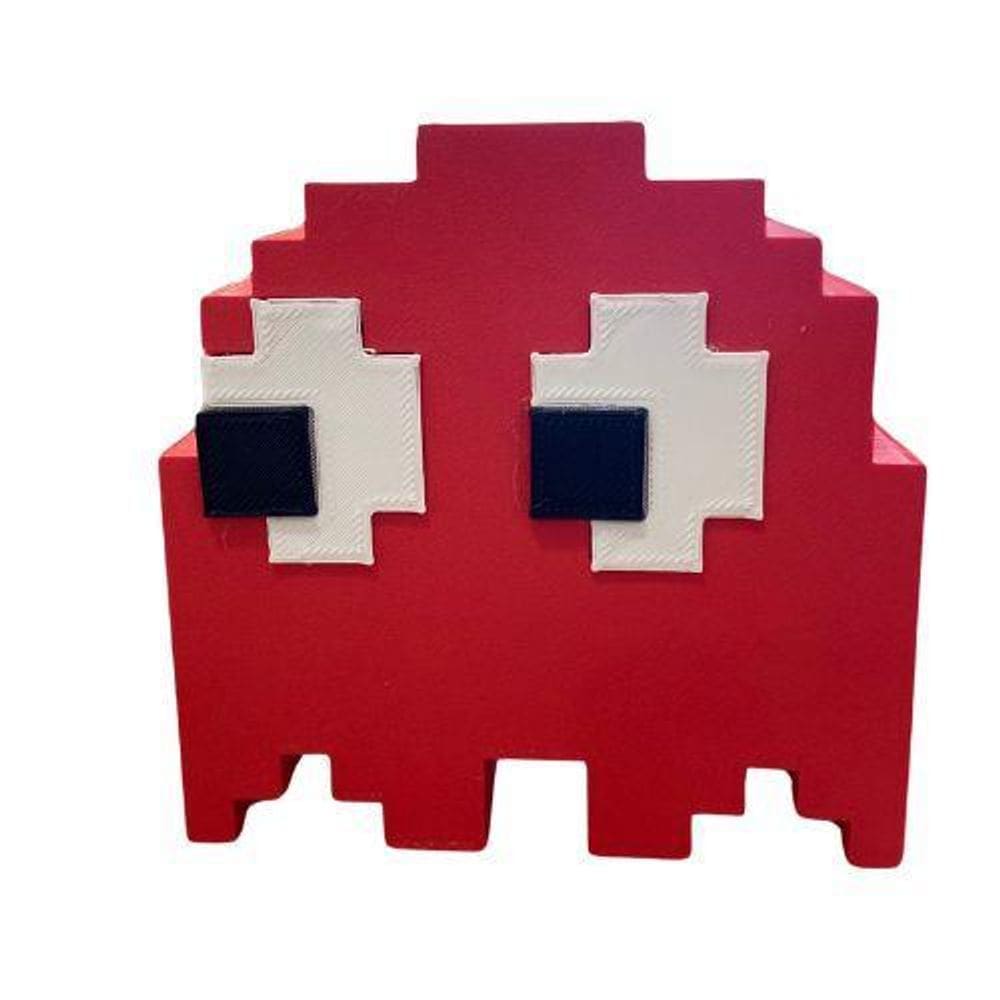 Luminária Abajur De Mesa Grande Fantasminha Pac-Man