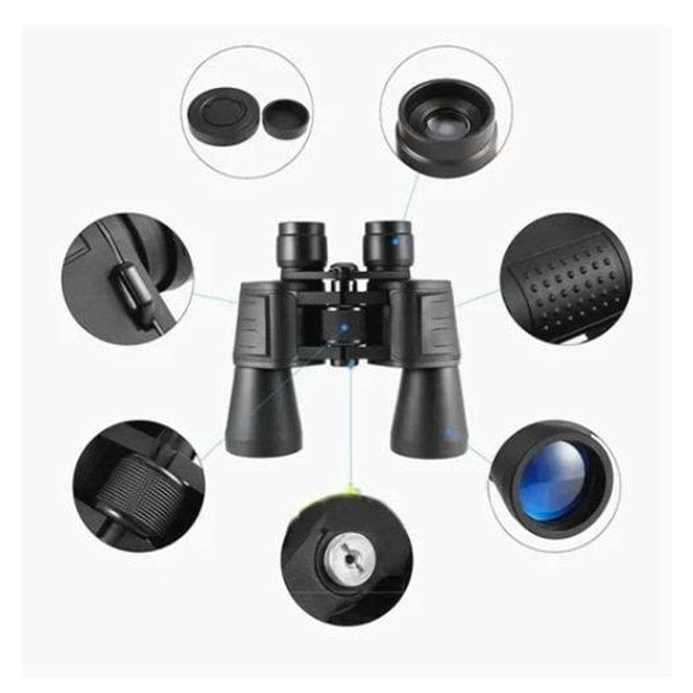 Binóculo Zoom 20X: Emborrachado Lelong, Visão Ajustável
