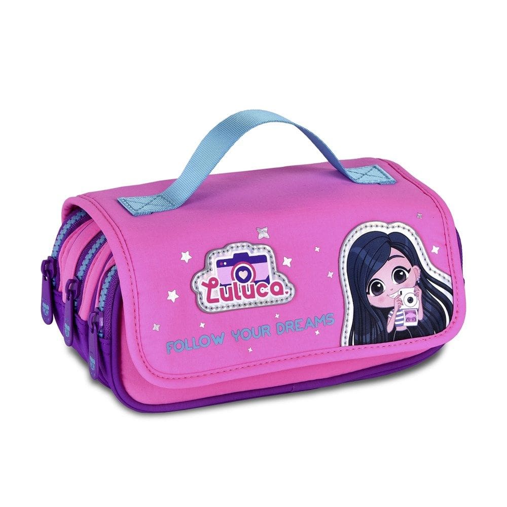Estojo Triplo Luluca - Rosa