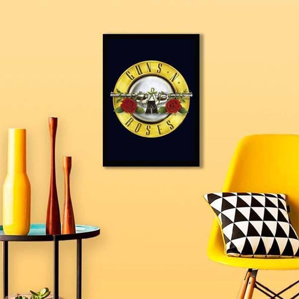 Quadro Guns N` Roses 24X18Cm - Com Vidro