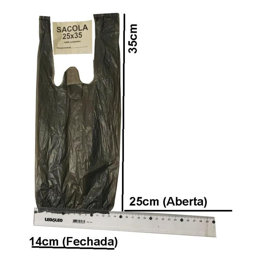 Kit Sacola Preta 3000 25X35 + 1000 38X48 - Rioplastic