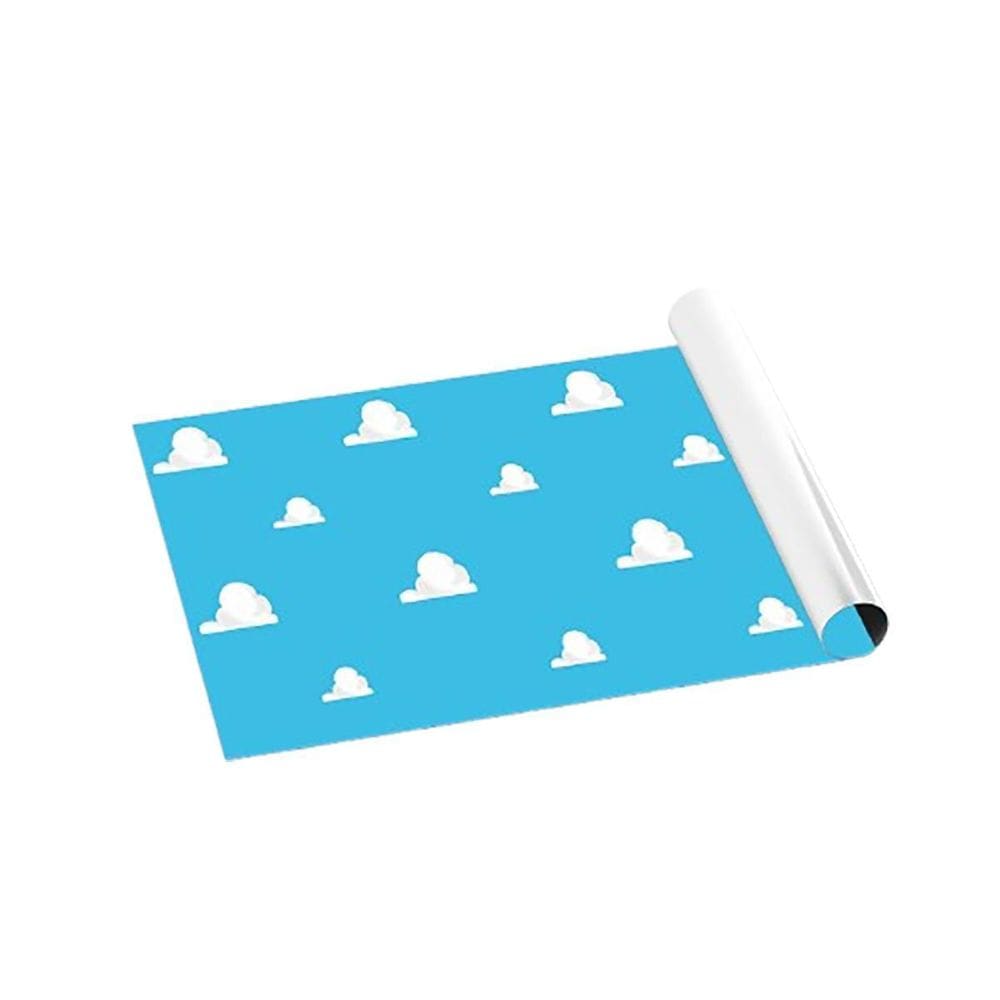 Papel De Parede Adesivo Infantil Céu Nuvem Azul 2,80M