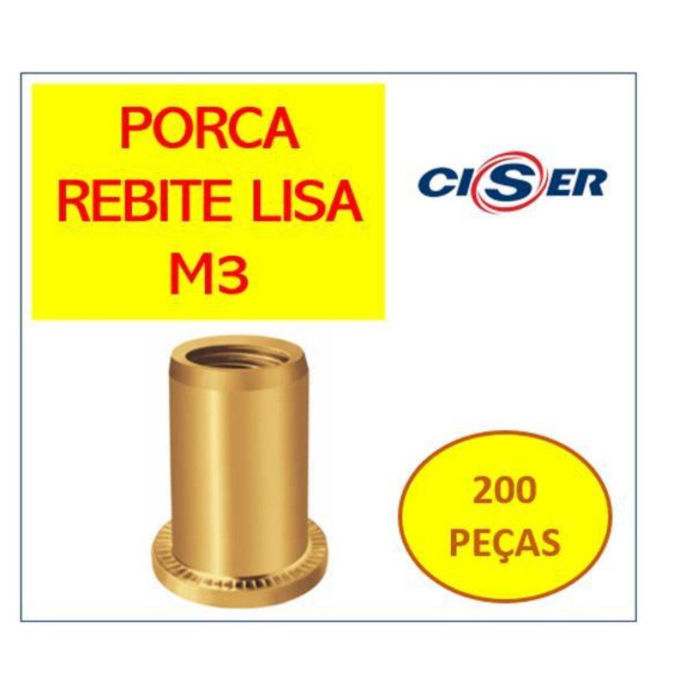 Rebite M3 Porca Popnut 200 - Easy CLINCH MA - Aço Carbono