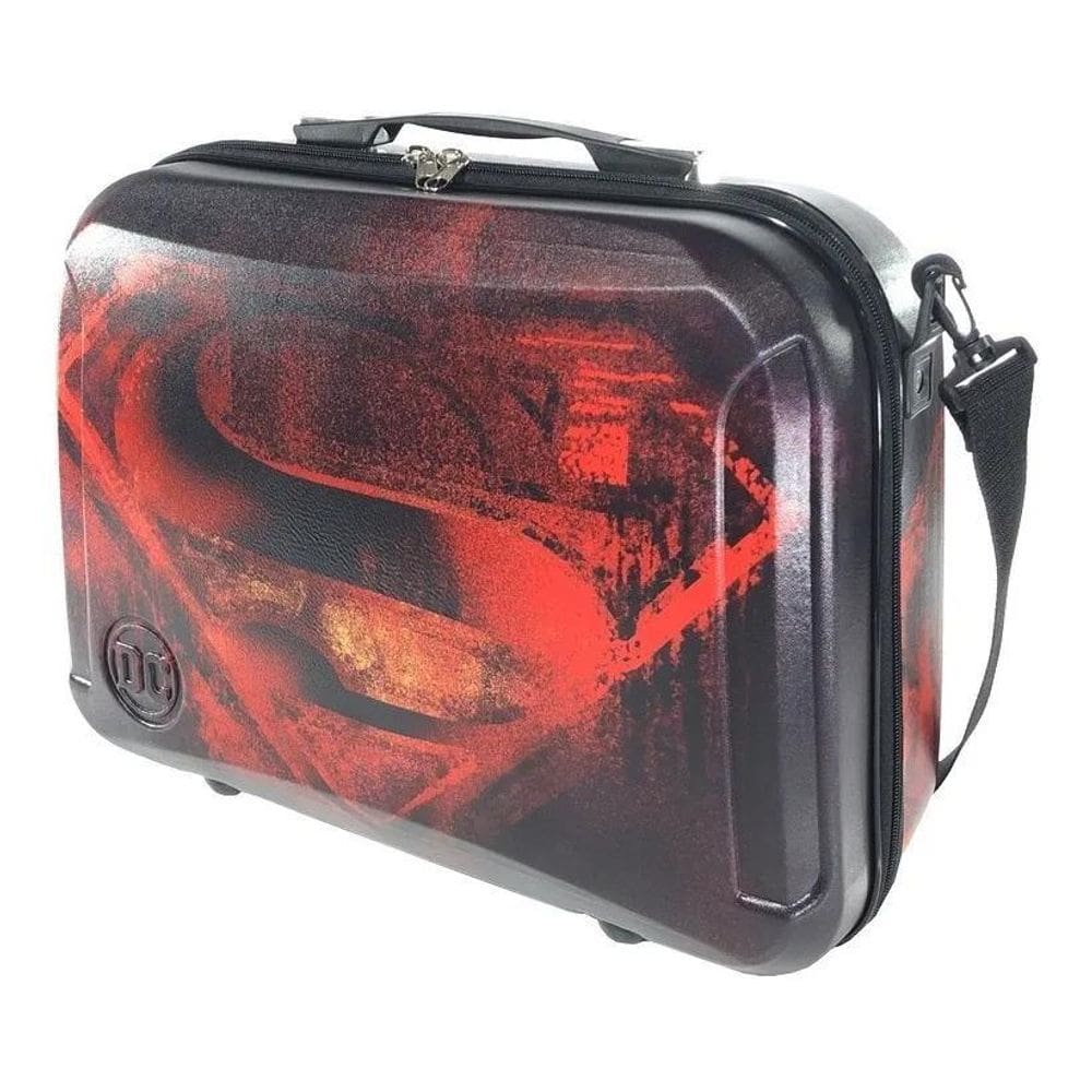 Mochila Mala De Mão Rígida Superman Escolar Viagem Com Alça