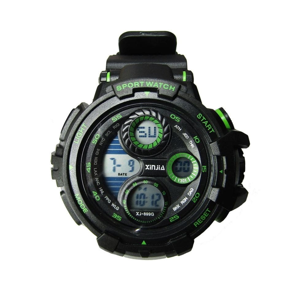 Relógio Digital Xinjia Masculino 52mm - À Prova d`Água