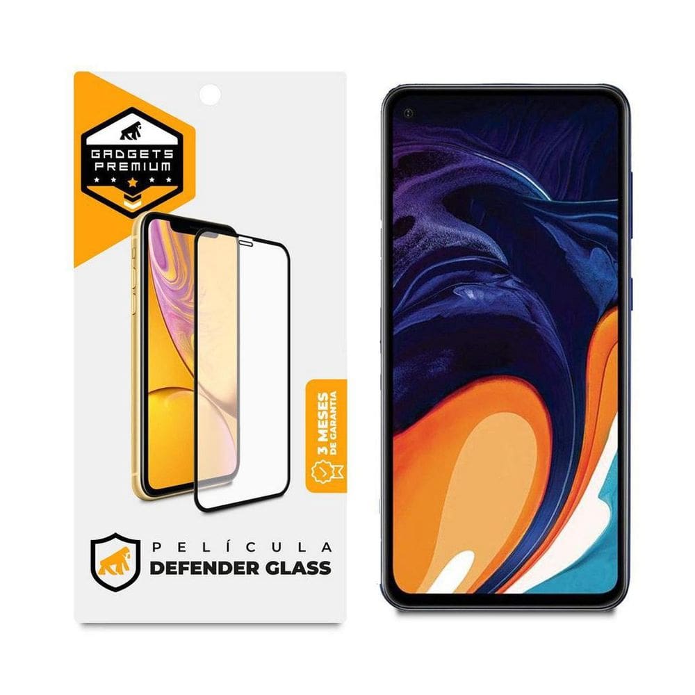Película Defender Glass Galaxy A60 - Preta