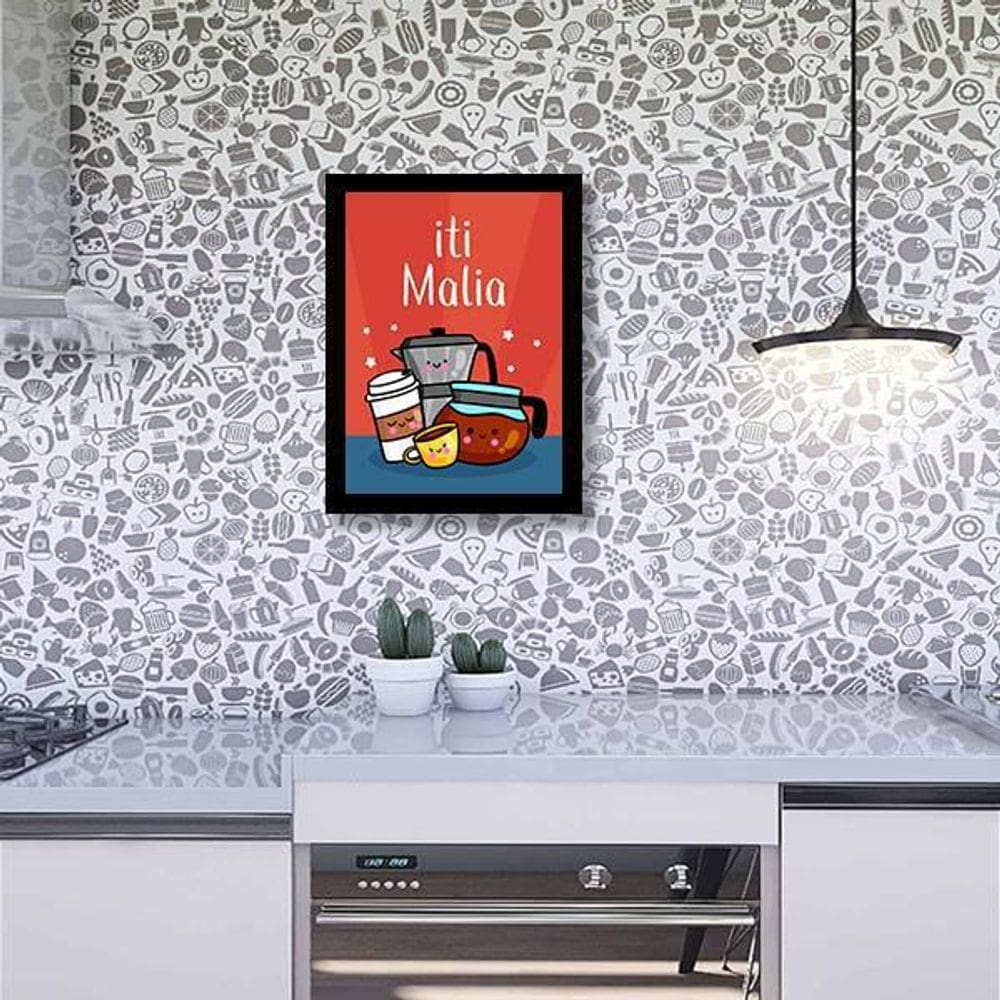Quadro Decorativo Café Iti Malia 45X34Cm