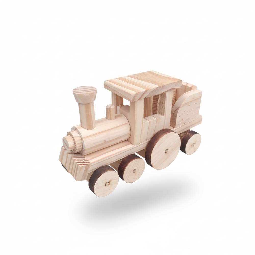 Locomotiva de Madeira Artesanal  Brinquedo Decoração quarto infantil