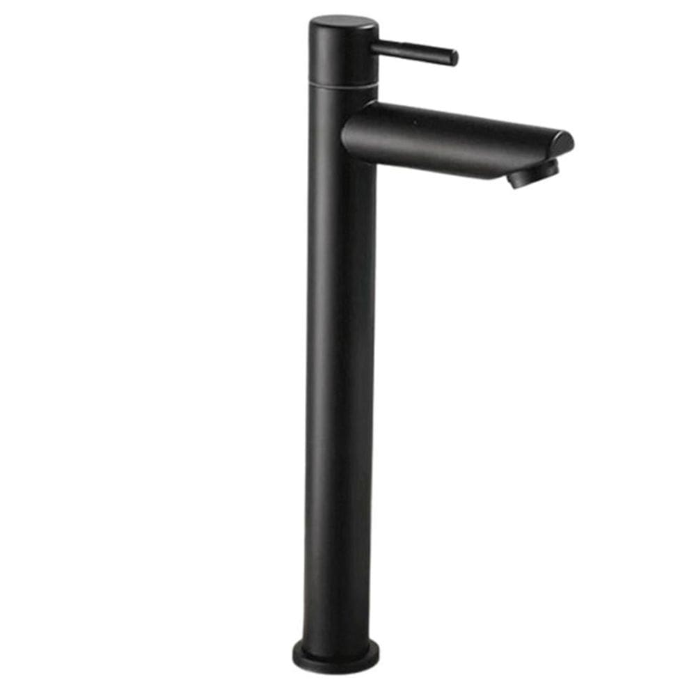 Torneira Preta Banheiro Lavatorio Bica Alta 1/4 De Volta