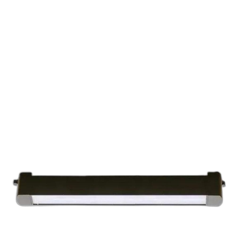 Luminária Preta Luz Difusa Linear 30W De 46Cm Para Trilho