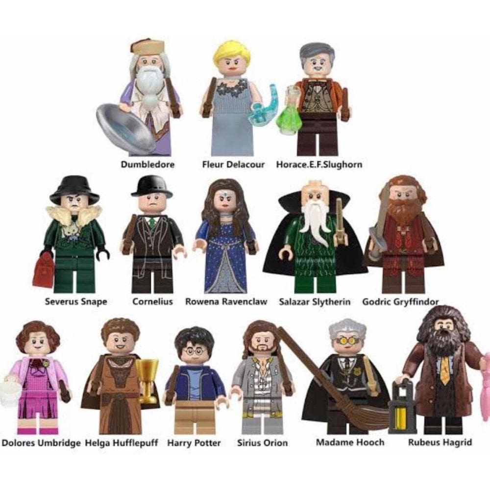 Bonecos Blocos De Montar Coleção Hogwarts Harry Potter