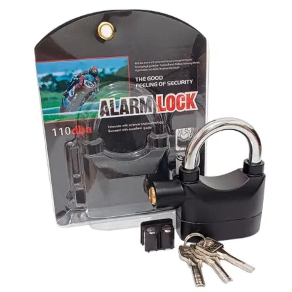Cadeado Resistente Com Alarme Antifurto Para Sua Moto