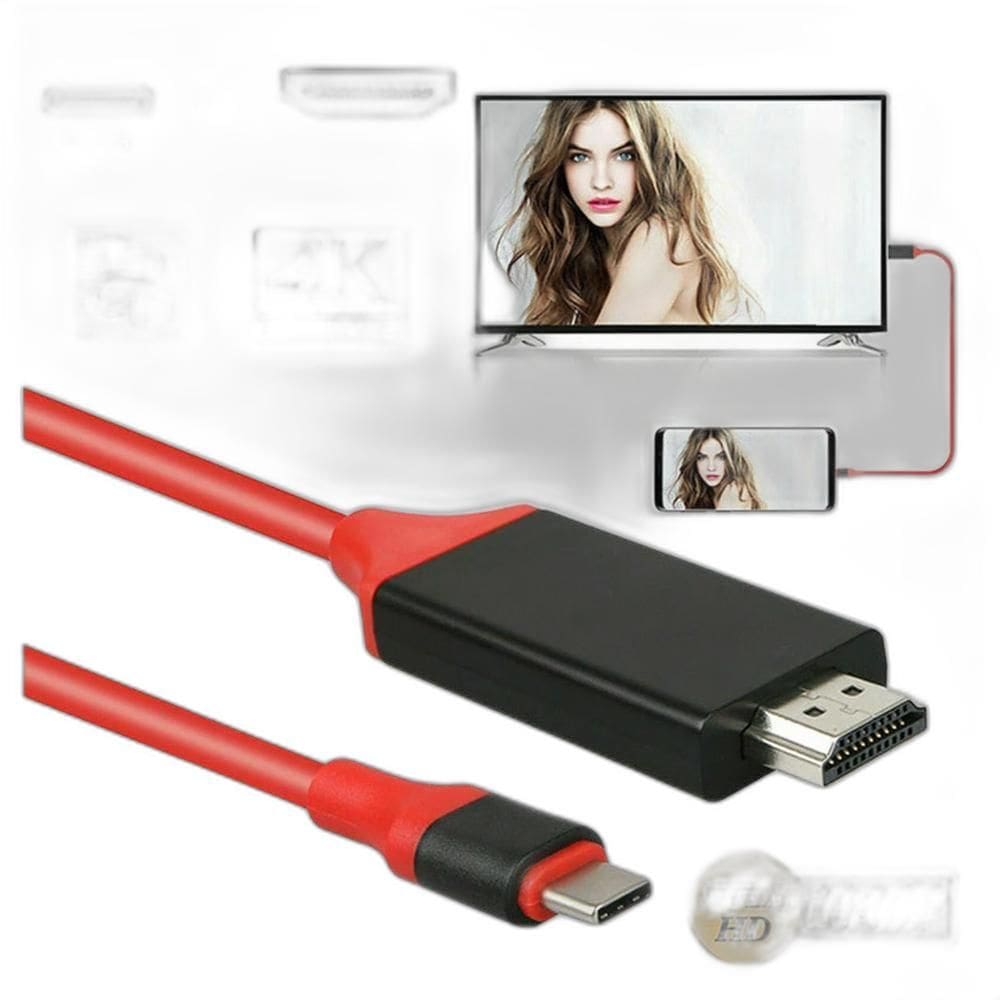 Cabo Adaptador Usb 3.1 Tipo C Macho 4K Para Hdmi Macho