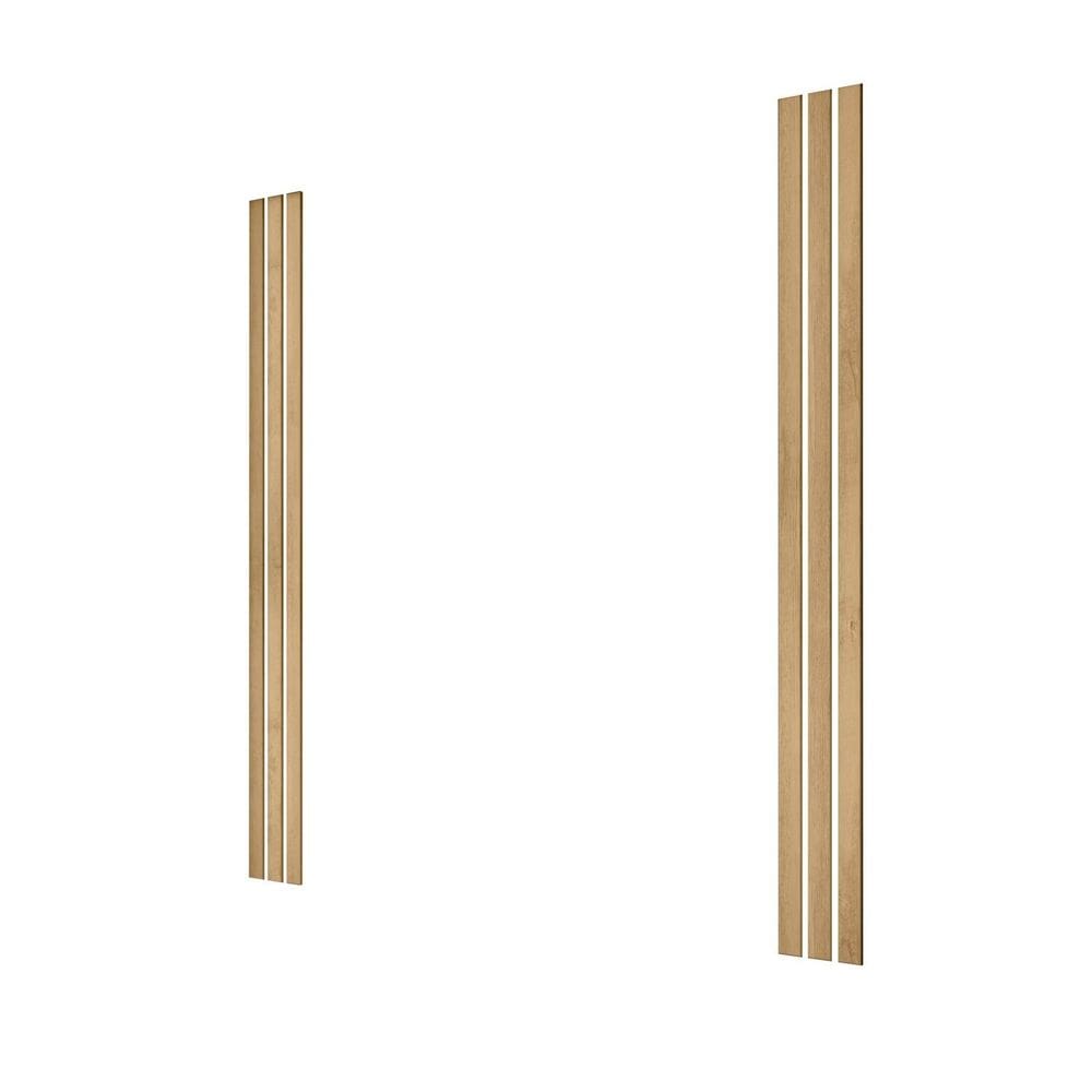 Kit com 6 Ripas para Roupeiro Porta de Correr Cinamomo