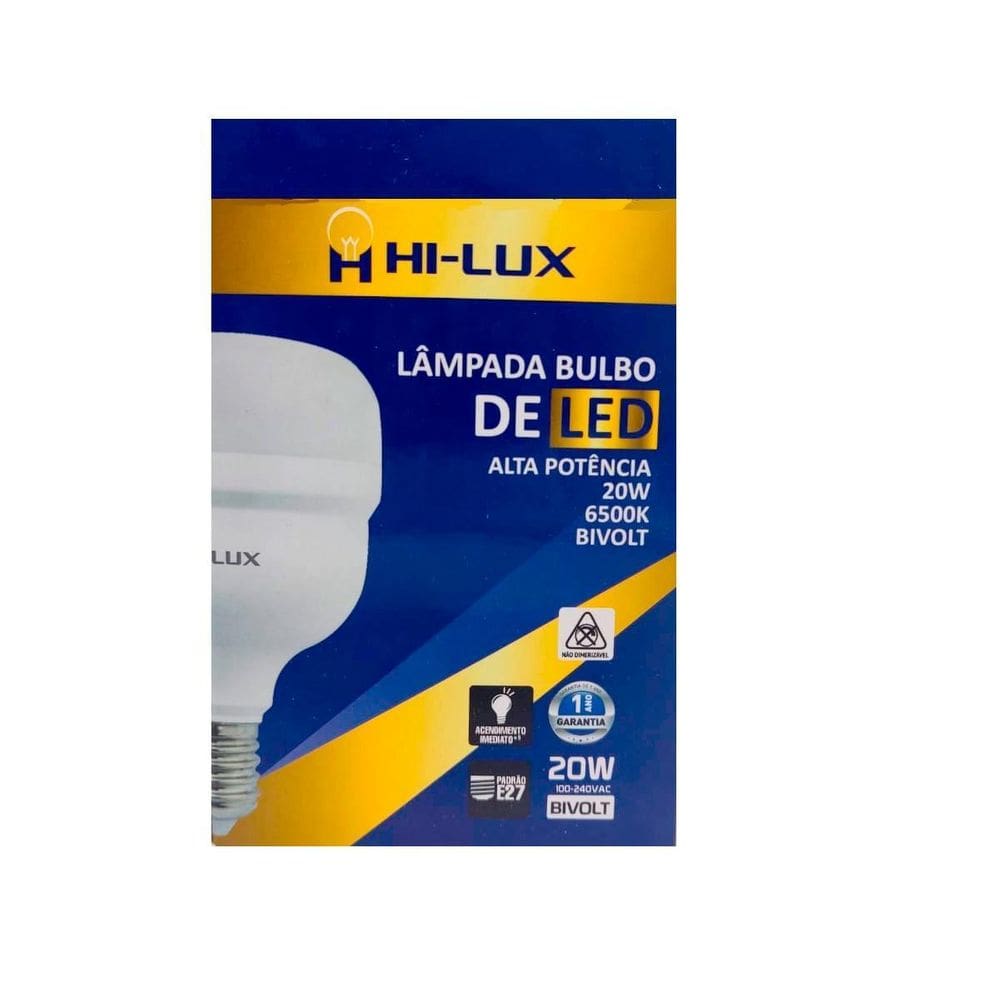 Lampada De Led Alta Potencia 20W 6500K