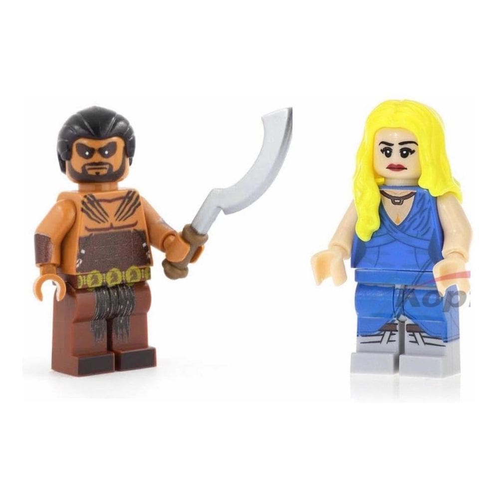 Bonecos Blocos De Montar Game Of Thrones Drogo E Daenys