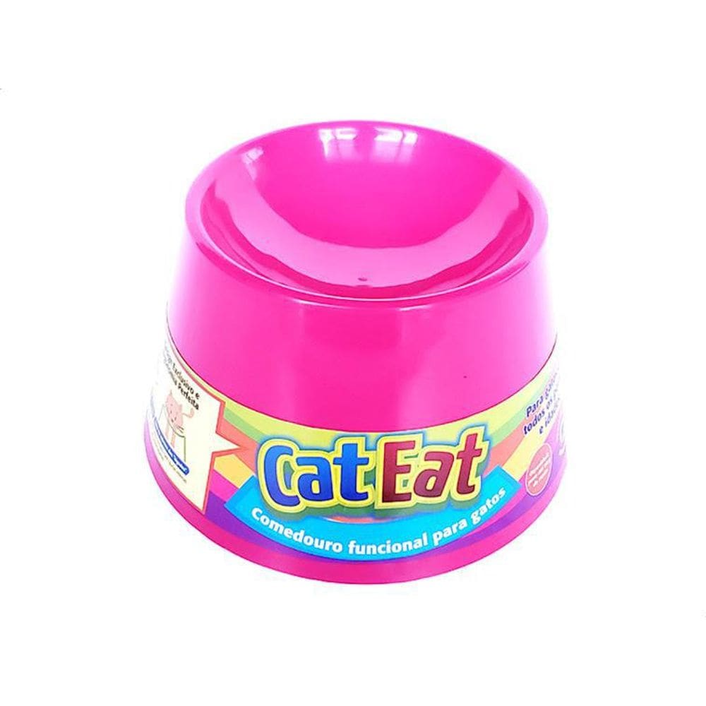 Comedouro Ergonomico Pet Games Cat Eat - Pink