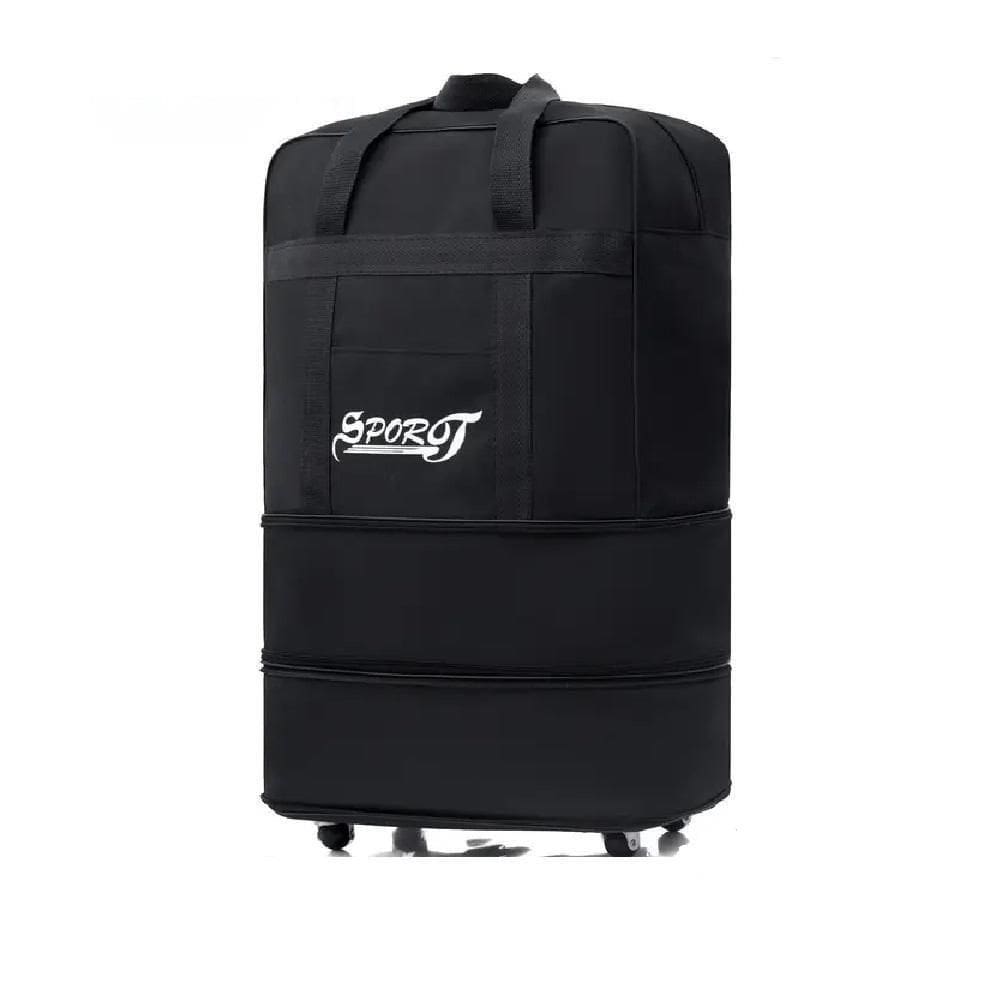 Bolsa De Viagem Gigante Expansível Com Rodinhas Que Facilita Compras E Viagens Com Mais Espaço Praticidade E Conforto