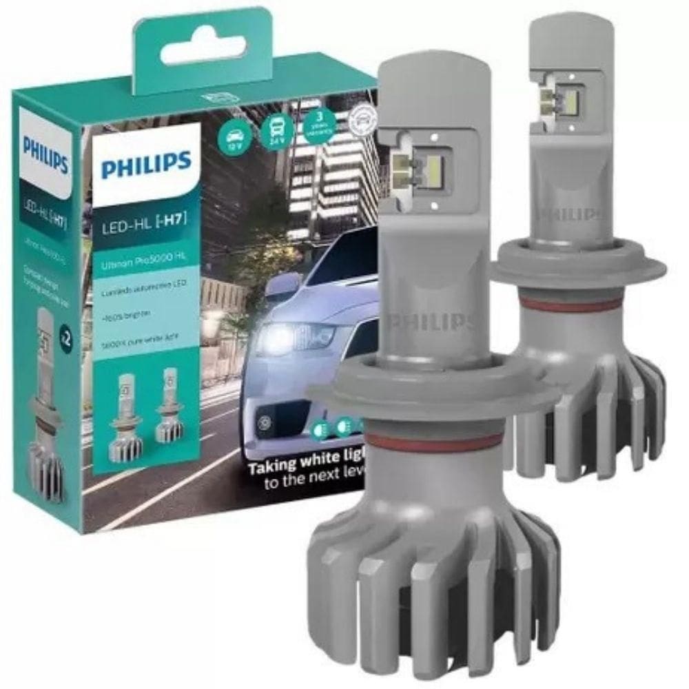 Lampada De Led Para Farol Ultraled Philips H7 12/24V
