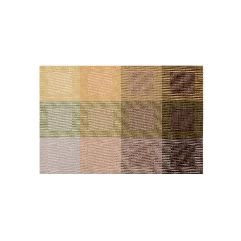 Jogo Americano Com 4 Lugares Aquares Verde 45 Cm Mimo Style