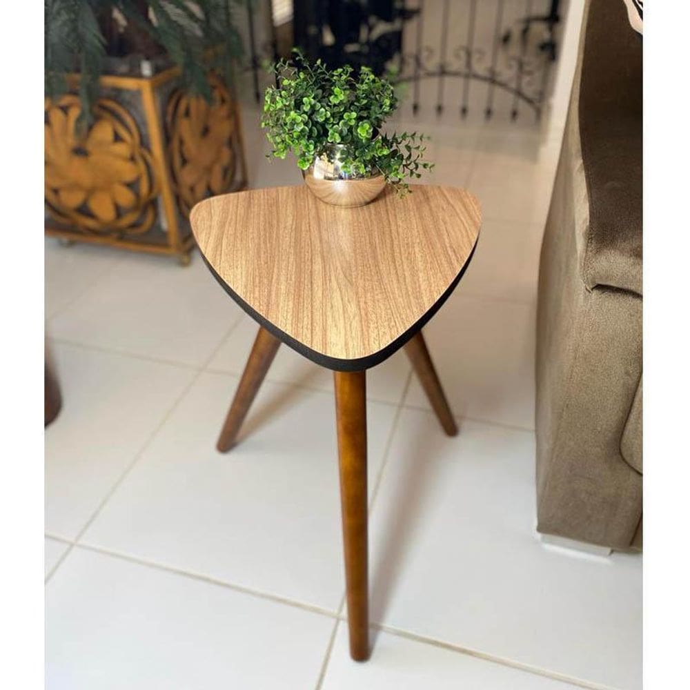 Mesa De Canto Apoio Pequena Decor Tamako - Ref 12 Madeira